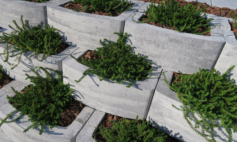 Planta črepníková tvárnica 36,5 x 38 x 15 cm, žulovo sivá tieňovaná Planta črepníková tvárnica 36,5 x 38 x 15 cm, žulovo sivá tieňovaná