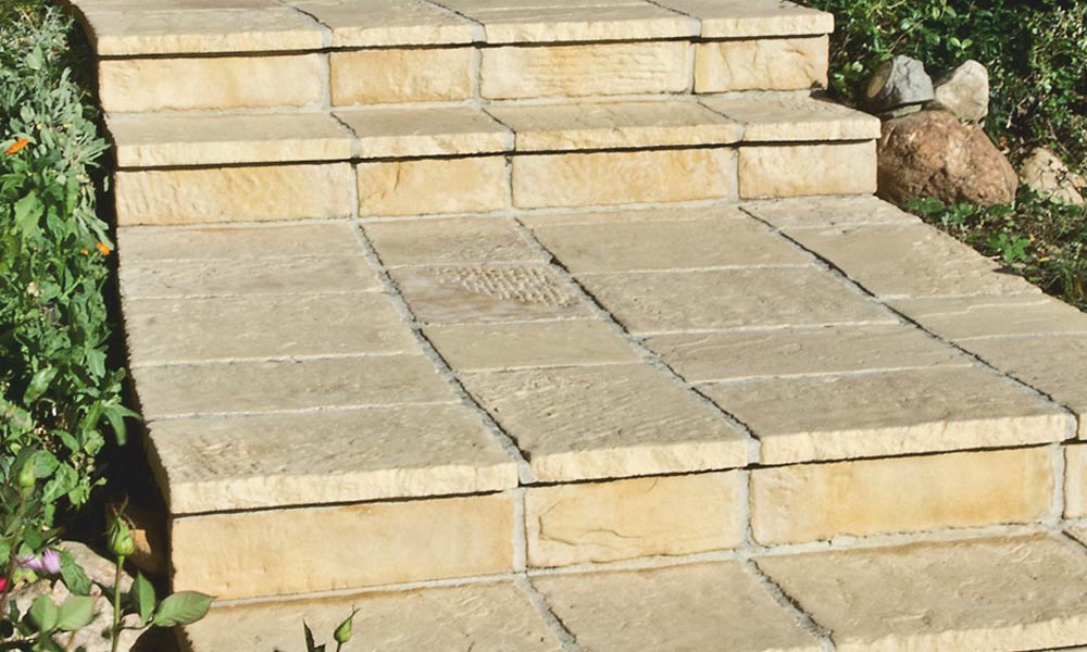 Stupnice schody Parkstone Antik,pieskovec tieňovaná Friedl Steinwerke