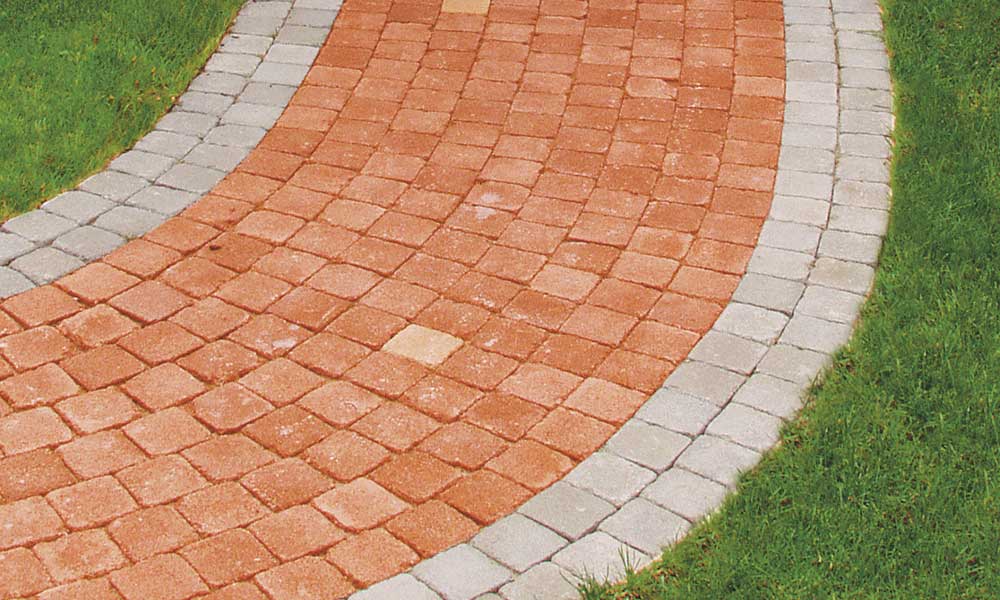 Grado kocka, sivá a tehlovo červená Grado kocka, sivá a tehlovo červená
