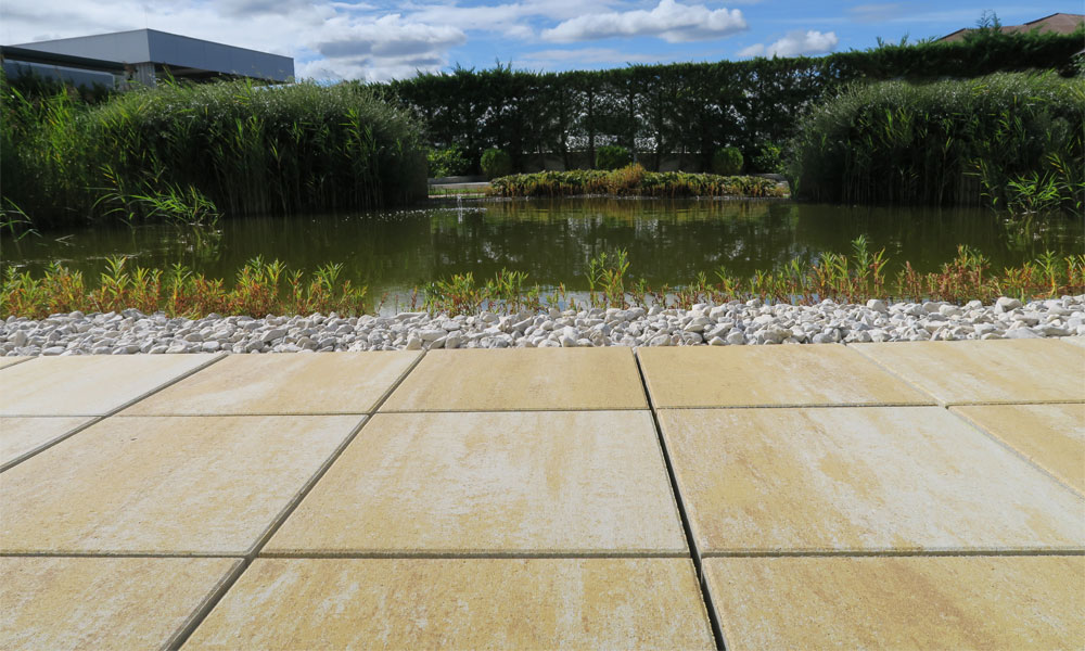 Nuavo podlahová platňa 49,8 x 49,8 x 4 cm, pieskovo žltá tieňovaná