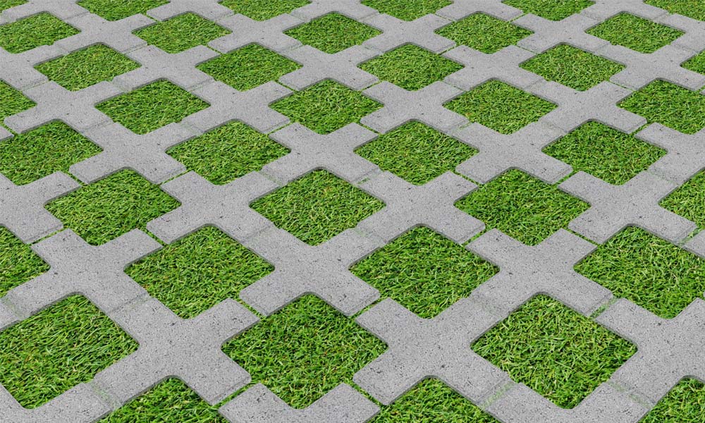 Zatrávňovacia dlažba Topdrain sivá Zatrávňovacia dlažba Topdrain sivá